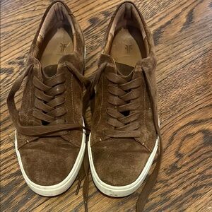 Frye Brown Suede Sneakers